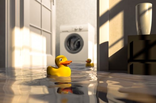leaking hot water