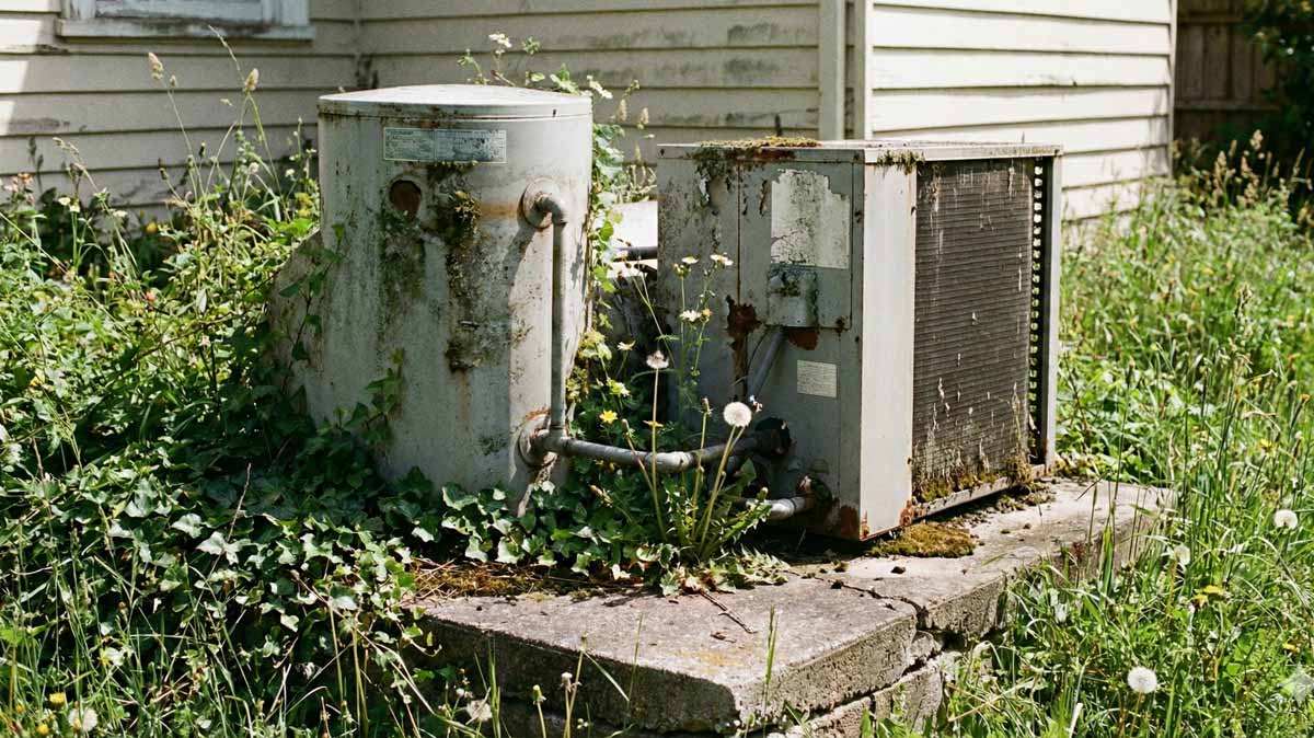 diy water heater maintenance clear weeds