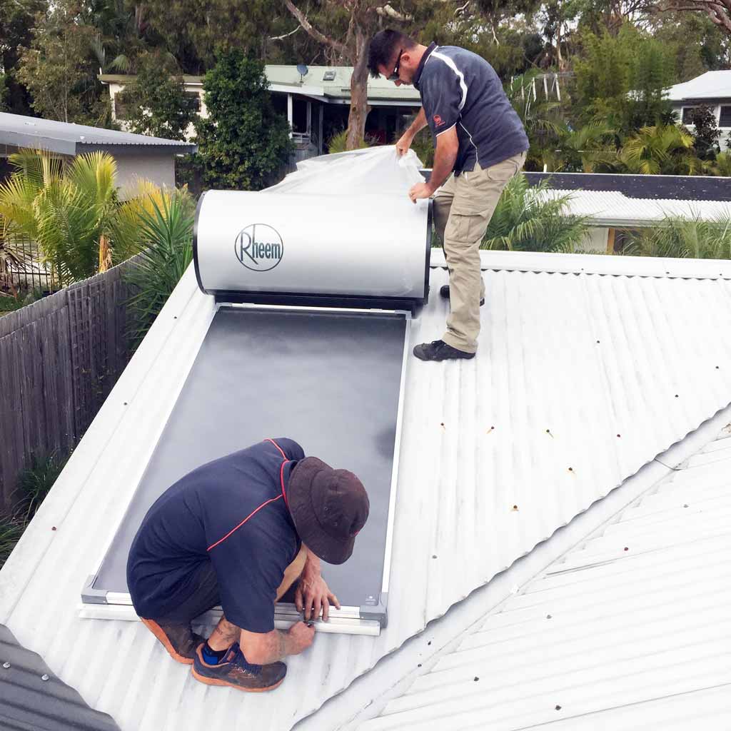 hot water system installation