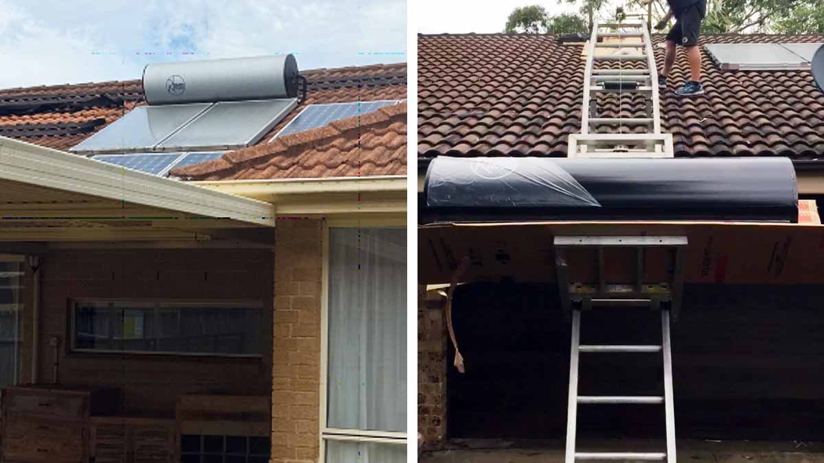 repair hot water system solar
