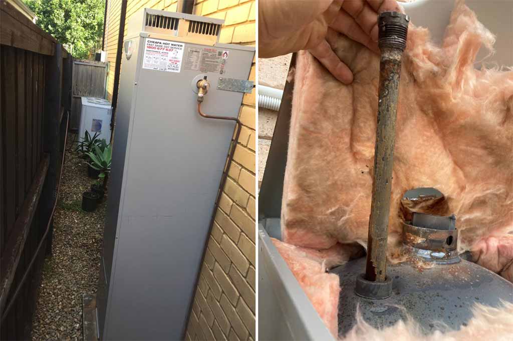 rheem gas water heater repair